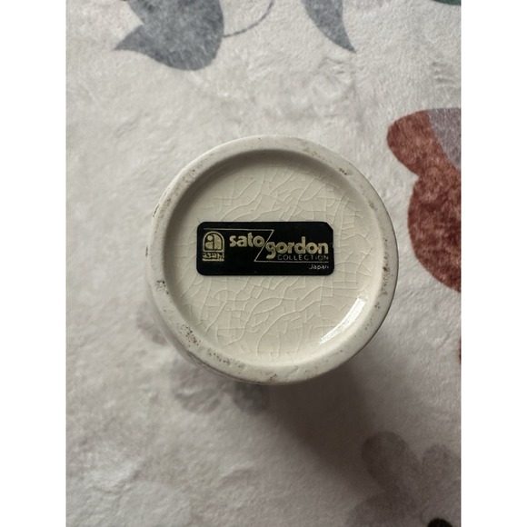 Vintage 6"  Asahi‎ Sato Gordon Collection Vase Floral Peacocks - Made in Japan - Picture 4 of 5